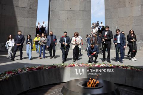 სომხეთში საბერძნეთის კონსულმა და ბერძნული თემის წარმომადგენლებმა წიწერნაკაბერდში პატივი მიაგეს პონტოელი ბერძნების გენოციდის მსხვერპლთა ხსოვნა